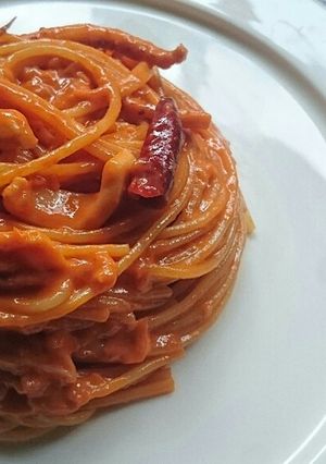 いかとワタのトマトクリームパスタ-レシピのメイン写真