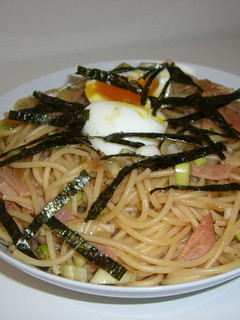 簡単♪おいしい♪長葱とハムの和風パスタ-レシピのメイン写真