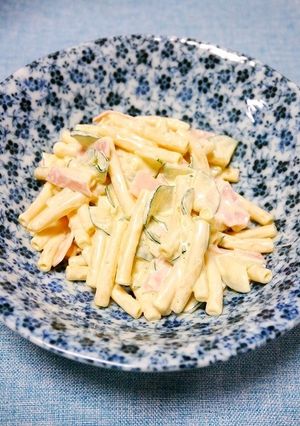 レンジで簡単！ちょこっとマカロニサラダ-レシピのメイン写真