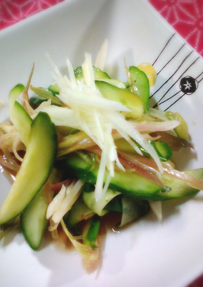 みょうがときゅうりの酢の物-レシピのメイン写真