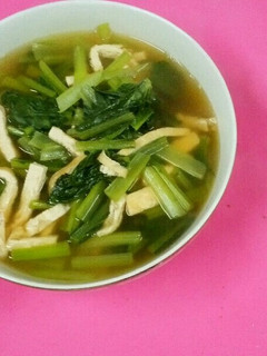 今日のおばんざい小松菜のたいたん-レシピのメイン写真