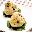 じゃこと枝豆入り☆よろこんぶおにぎり