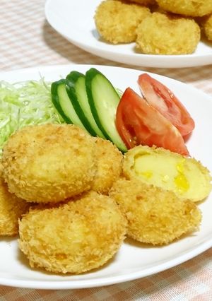 子どもに人気♡薩摩芋とコーンのコロッケ-レシピのメイン写真