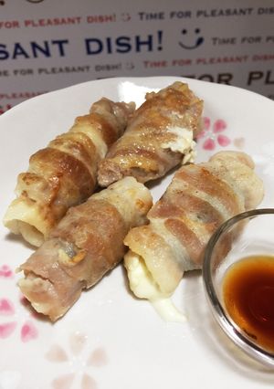 お弁当にも！豚バラのクリームチーズ巻き-レシピのメイン写真