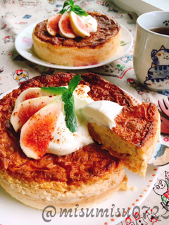 お砂糖なし☆無花果のチーズケーキ(動画有-レシピのメイン写真