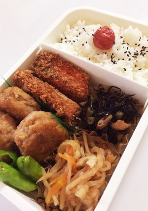 毎日男弁当⁂鮭フライと蓮根つくね弁当-レシピのメイン写真