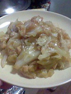 キャベツと油揚げのあんかけ風みそ炒め-レシピのメイン写真