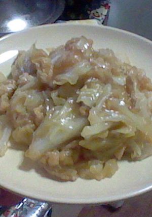 キャベツと油揚げのあんかけ風みそ炒め-レシピのメイン写真