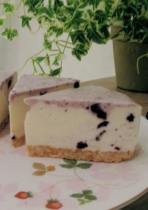 ママのレアチーズケーキ（ブルーベリー）-レシピのメイン写真