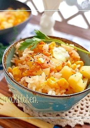 簡単！鮭フレークとコーン缶で北海釜飯風♪-レシピのメイン写真