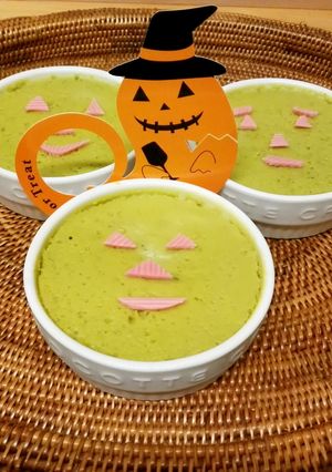 ハロウィンにさけるグミ♪かぼちゃのプリン-レシピのメイン写真