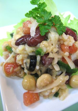 ✿ฺお豆と玄米の☺ライスサラダ✿ฺ-レシピのメイン写真