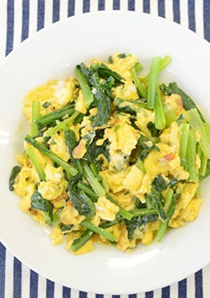 小松菜の卵炒め-レシピのメイン写真