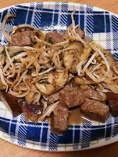 サイコロステーキのポン酢炒め-レシピのメイン写真