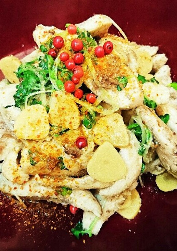 鶏ささみとかいわれ大根のアンチョビ炒め♪-レシピのメイン写真