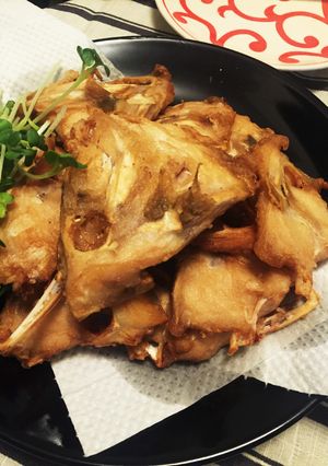 カワハギの頭で美味しい唐揚げ-レシピのメイン写真
