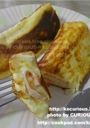 巻き巻き食パンdeクルッとムッシュ☆-レシピのメイン写真