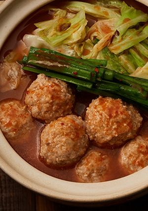 キャベツと肉団子のキムチ鍋-レシピのメイン写真