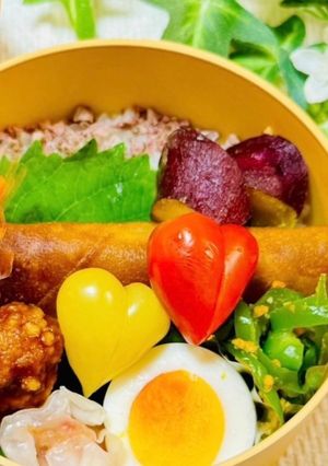 簡単☆お弁当・ハート❤︎ミニトマトの作り方-レシピのメイン写真