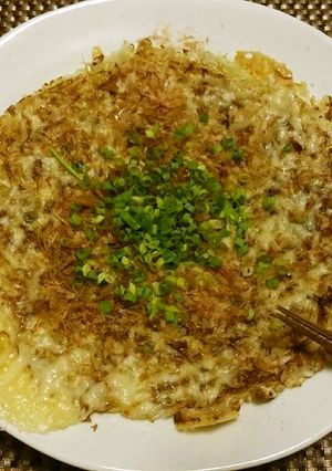 キャベツだけのもちもちお好み焼き-レシピのメイン写真