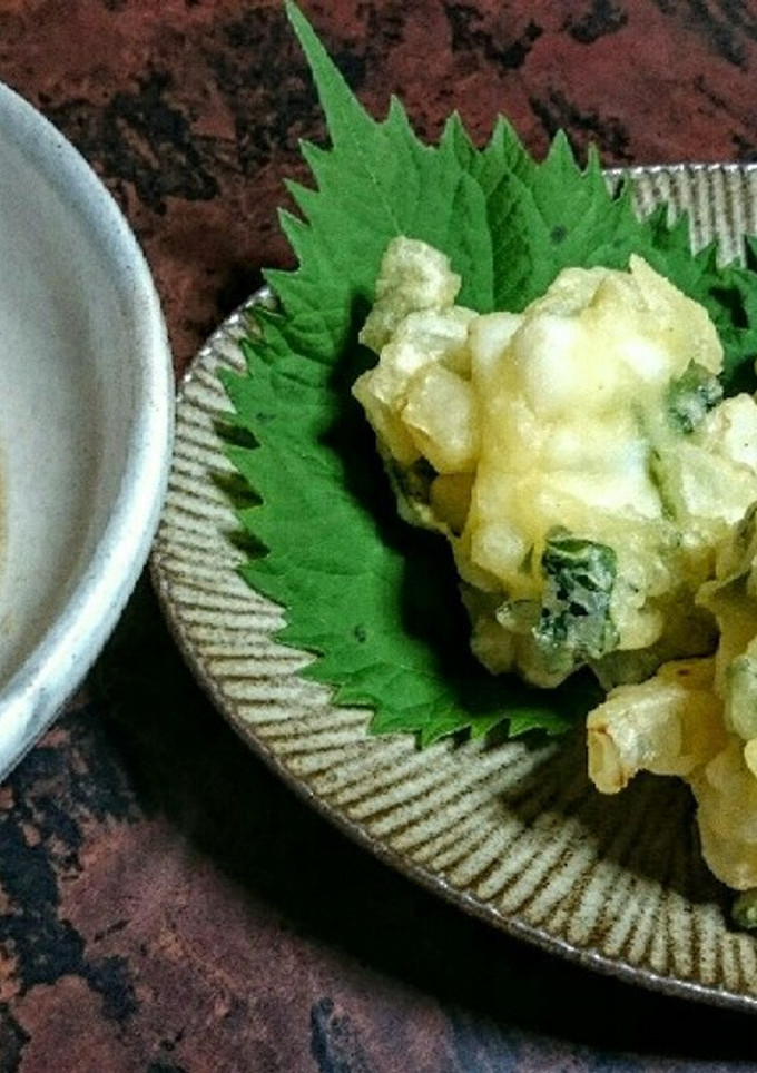 白いかと玉ねぎのかき揚げ-レシピのメイン写真