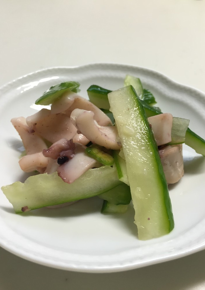 きゅうりとイカの酢の物-レシピのメイン写真