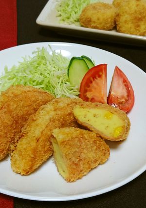 子どもに人気♡薩摩芋のハム巻きコロッケ-レシピのメイン写真
