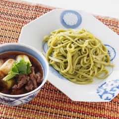 ツルムラサキ入り「翠麺」の牛つけ麺-レシピのメイン写真