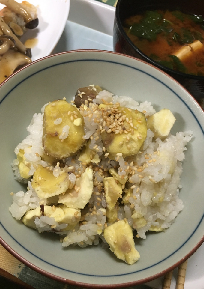 【旬を味わう】 炊飯器で栗ご飯！！！-レシピのメイン写真