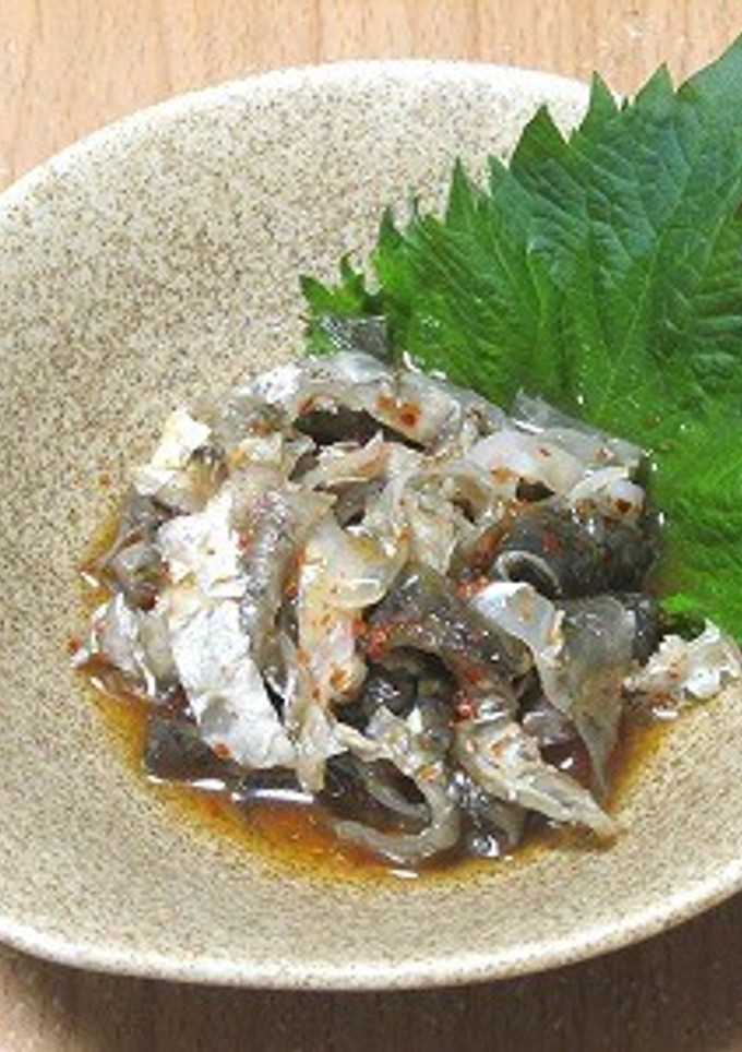ボラの皮湯引き-レシピのメイン写真