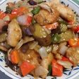 *ぽん酢で簡単!鶏むね肉と茄子の酢豚風*