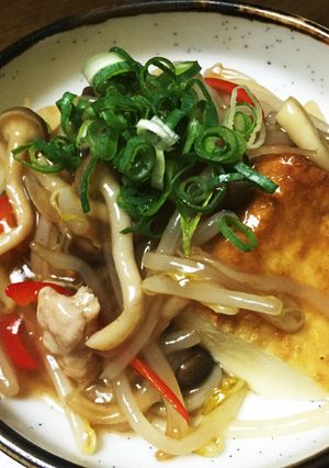 厚揚げのあんかけ 低価格で満腹！-レシピのメイン写真