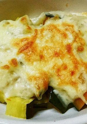 今が旬！サツマイモとカボチャのグラタン-レシピのメイン写真
