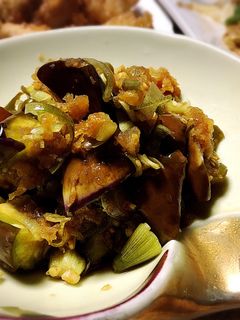 簡単激ウマ!レンジで茄子と茗荷のおろし煮-レシピのメイン写真