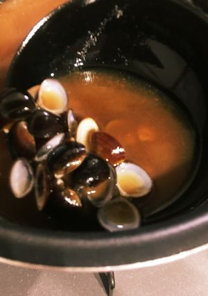 旨み凝縮、お肌にいいシジミのお味噌汁-レシピのメイン写真