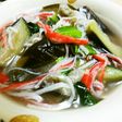 とろりあんかけ茄子と油揚げ小松菜の煮浸し