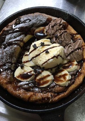 スキレット ダッチベイビー チョコバナナ-レシピのメイン写真