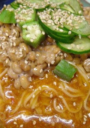 簡単♪マーボー納豆そうめん-レシピのメイン写真