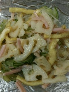 お揚げとれんこんのサラダ-レシピのメイン写真