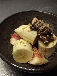 ♪イチジク×バナナ×nutella×ごま-レシピのメイン写真