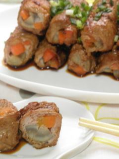 ごぼうとにんじんの豚肉巻き-レシピのメイン写真