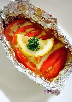 健康的に♪夕食にツナ＆トマトのホイル焼き-レシピのメイン写真