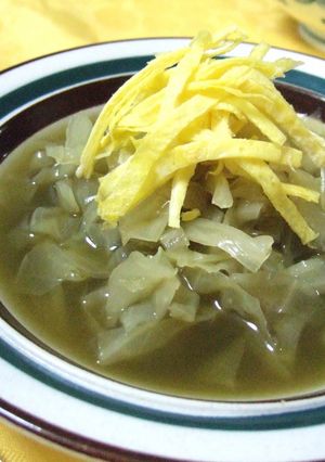 キャベツたっぷり★健康青汁でスープ-レシピのメイン写真