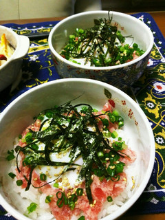 ハサミで切って乗せるだけネギトロ丼-レシピのメイン写真