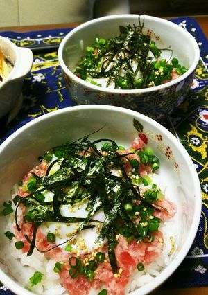 ハサミで切って乗せるだけネギトロ丼-レシピのメイン写真