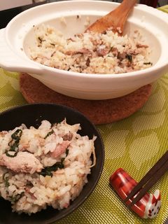 炙り秋刀魚と生姜の炊き込みご飯-レシピのメイン写真