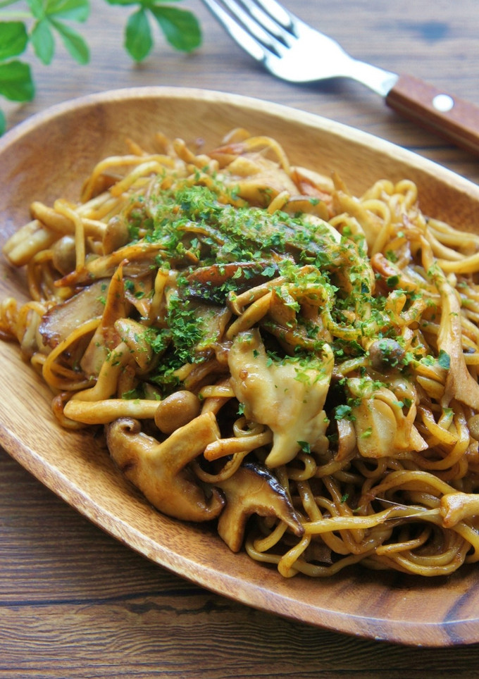 きのこたっぷり♫マヨチーズ焼そば-レシピのメイン写真