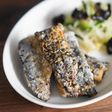 *辛子風味*秋刀魚のごま竜田揚げ