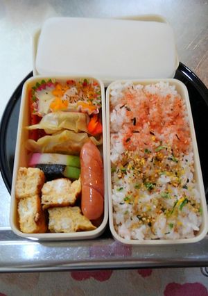 焼き豚いりぎょうざ弁当-レシピのメイン写真