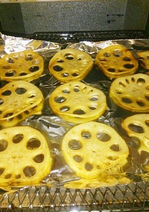簡単ヘルシーお弁当にも！れんこんチップス-レシピのメイン写真